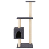 Vidaxl Cat Scratching Post med sisal skrabende stillinger 104 cm mørkegrå
