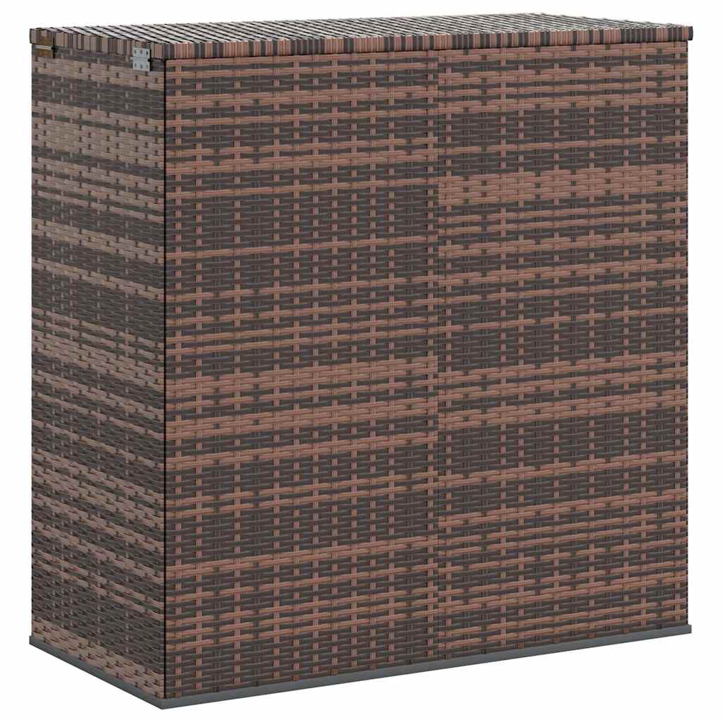 Vidaxl tuinbox 100x49x103,5 cm polyetheen rattan bruin