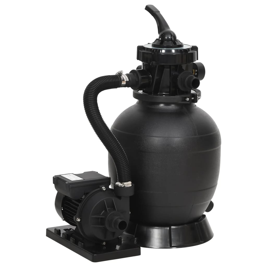 Vidaxl Swimming Pool Sand Filter med 6-gang ventil sort