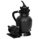 Vidaxl Swimming Pool Sand Filter med 6-gang ventil sort