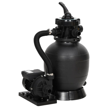 Vidaxl Swimming Pool Sand Filter med 6-gang ventil sort