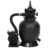 Vidaxl Swimming Pool Sand Filter med 6-gang ventil sort