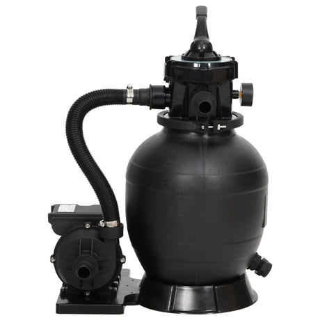 Vidaxl Swimming Pool Sand Filter med 6-gang ventil sort