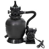 Vidaxl Swimming Pool Sand Filter med 6-gang ventil sort