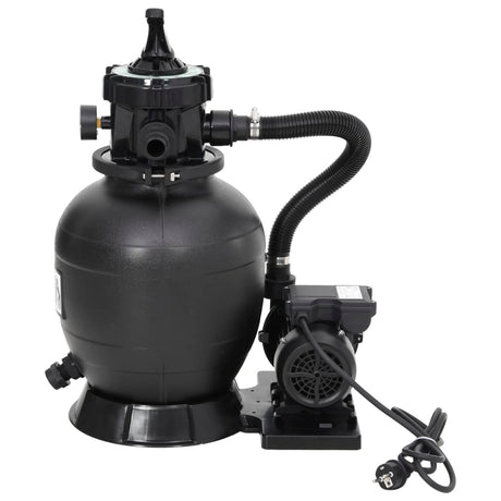 Vidaxl Swimming Pool Sand Filter med 6-gang ventil sort