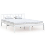 Vidaxl bedframe massief grenenhout wit 140x200 cm