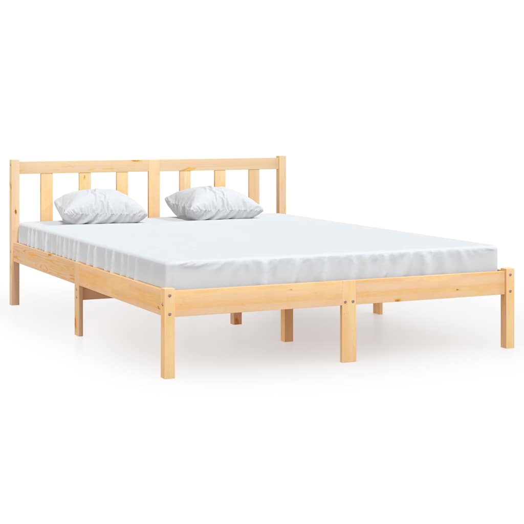 Vidaxl bedframe massief grenenhout 160x200 cm