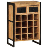 Vidaxl wijnrek voor 16 flessen massief mangohout