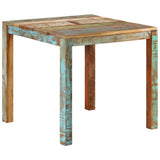 Vidaxl eettafel 82x80x76 cm massief gerecycled hout