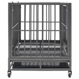 Vidaxl Dog Bank med hjul 102x72x85 cm stål