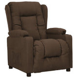 Vidaxl fauteuil verstelbaar stof bruin