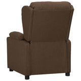 Vidaxl fauteuil verstelbaar stof bruin