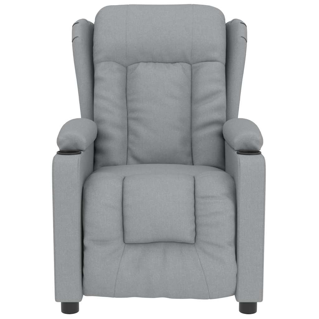 Vidaxl massagestoel stof lichtgrijs