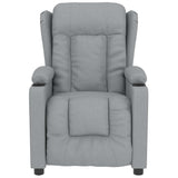 Vidaxl massagestoel stof lichtgrijs