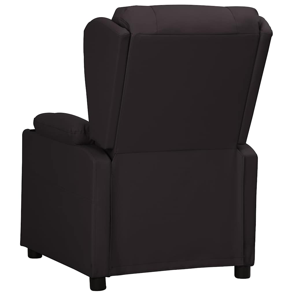 Vidaxl fauteuil verstelbaar kunstleer zwart