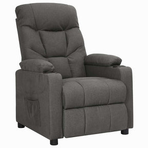 Vidaxl fauteuil verstelbaar stof donkergrijs