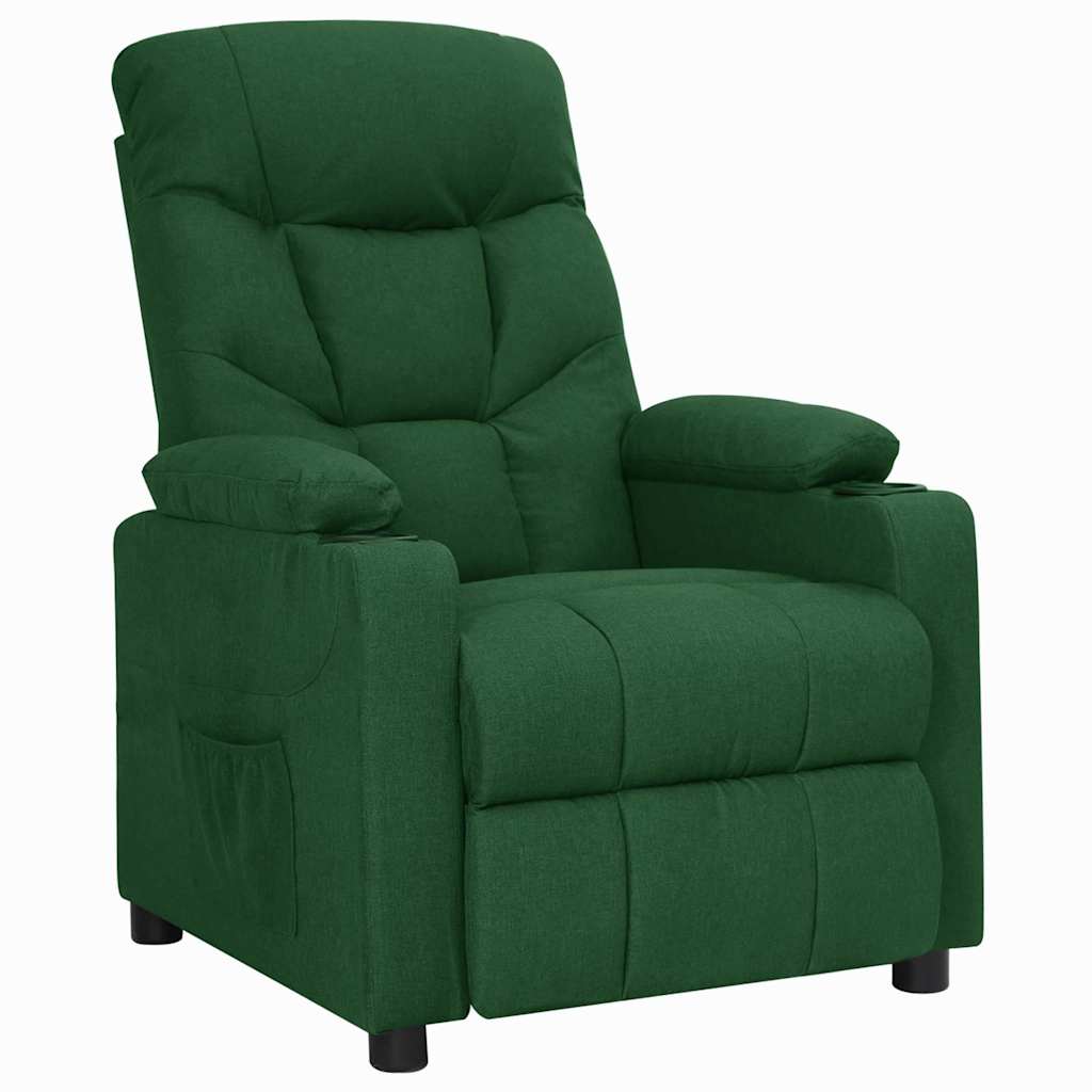 Vidaxl fauteuil verstelbaar stof donkergroen
