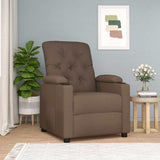 Vidaxl fauteuil verstelbaar stof bruin