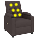Vidaxl massagestoel stof donkerbruin