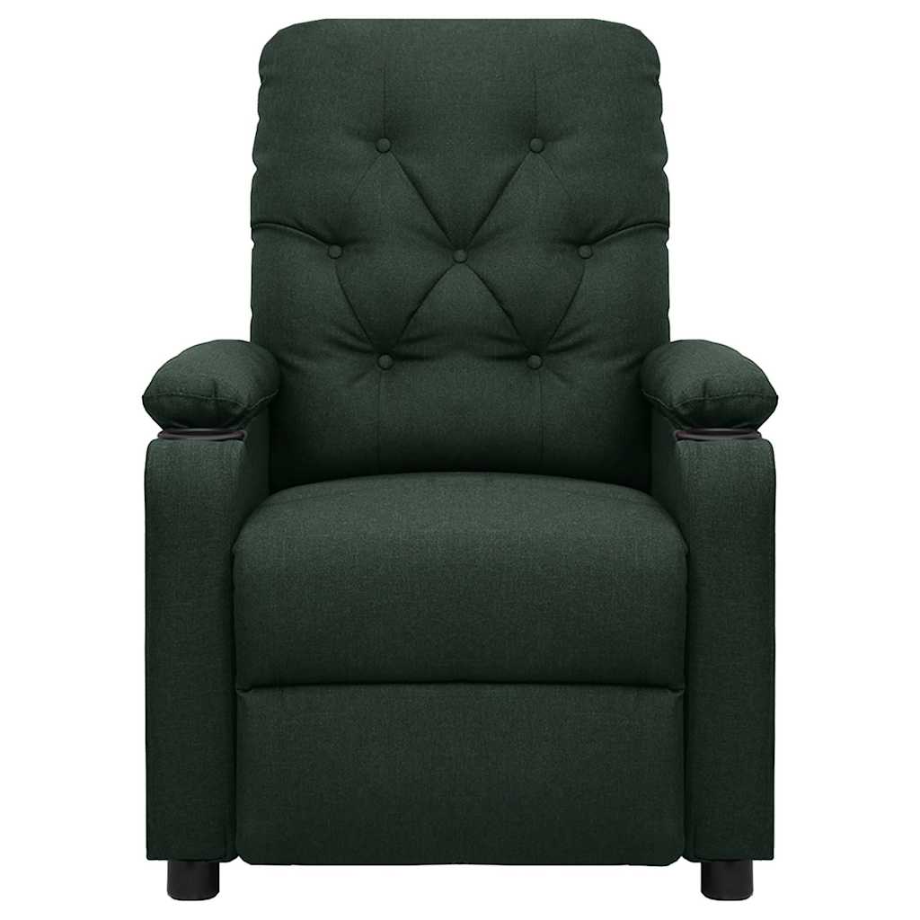 Vidaxl massagestoel stof donkergroen