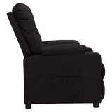 Vidaxl fauteuil verstelbaar kunstleer zwart