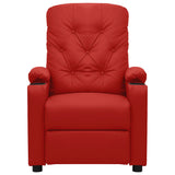 Vidaxl fauteuil verstelbaar kunstleer wijnrood