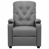 Vidaxl massagestoel kunstleer grijs