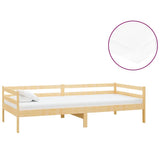 Vidaxl slaapbank met matras massief grenenhout 90x200 cm