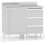 Vidaxl Kitchen Cabinets Commercial 2 st rustfrit stål