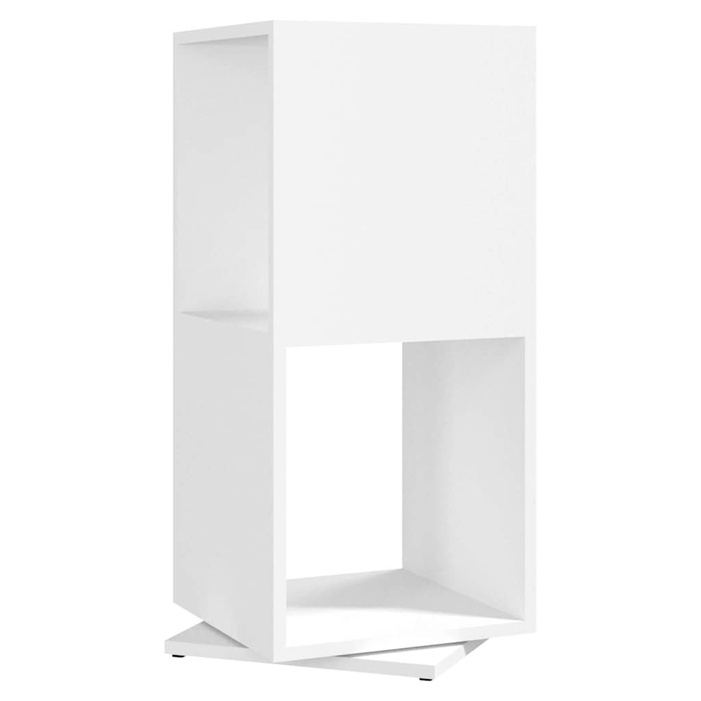 Vidaxl draaikast 34,5x34,5x75,5 cm spaanplaat wit