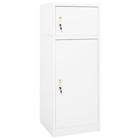 Vidaxl Saddle Cabinet 53x53x140 cm Stålhvide