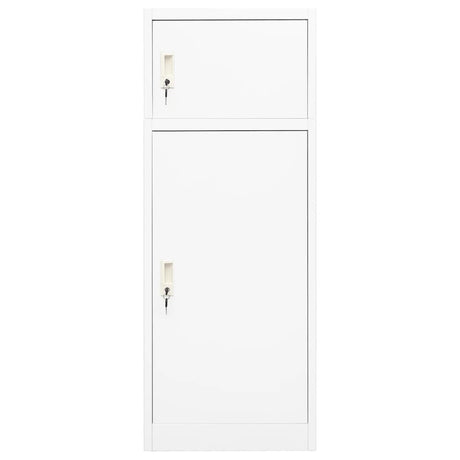 Vidaxl Saddle Cabinet 53x53x140 cm Stålhvide