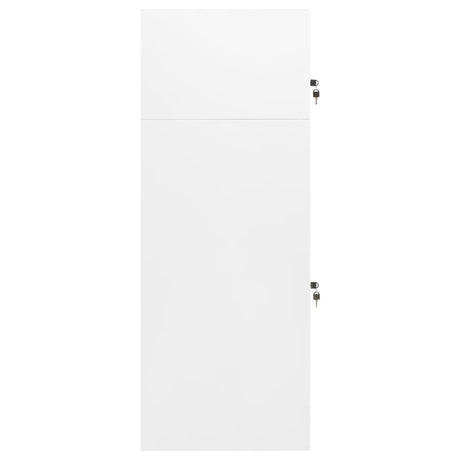 Vidaxl Saddle Cabinet 53x53x140 cm Stålhvide
