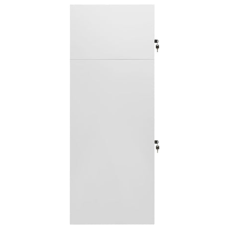 Vidaxl Saddle Cabinet 53x53x140 cm stål lysegrå