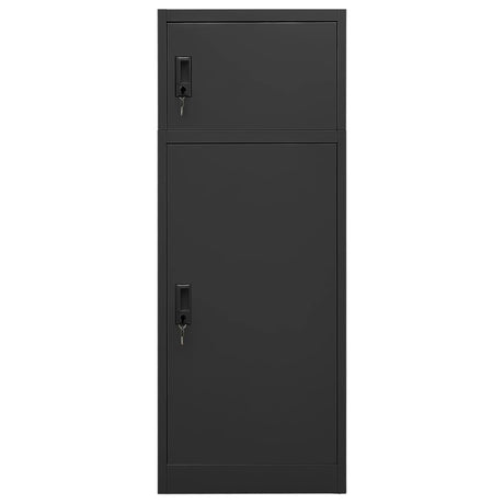Vidaxl Saddle Cabinet 53x53x140 cm stål antracit -farvet