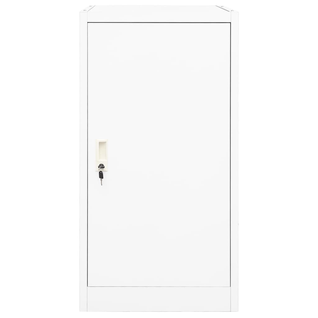 Vidaxl zadelkast 53x53x105 cm staal wit