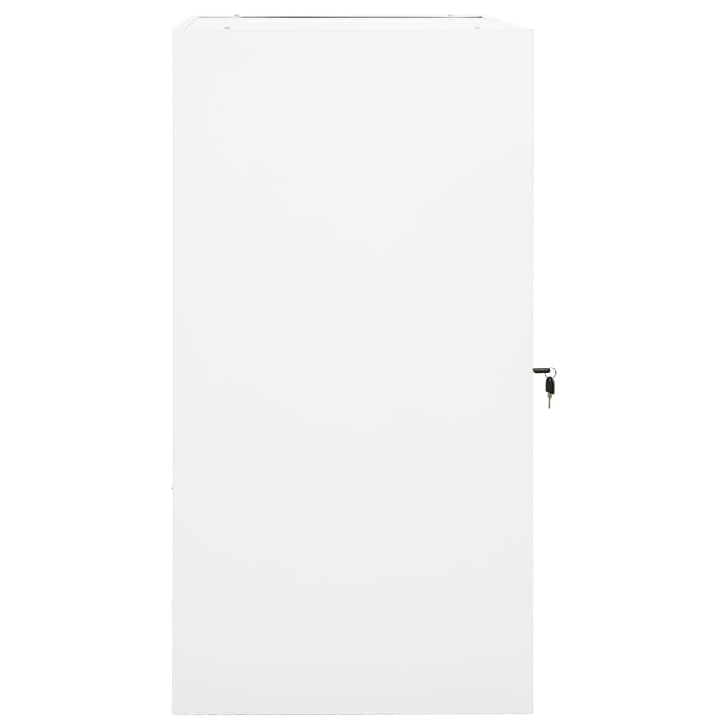 Vidaxl zadelkast 53x53x105 cm staal wit