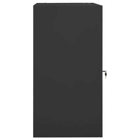 Vidaxl Saddle Cabinet 53x53x105 cm stål antracit -farvet