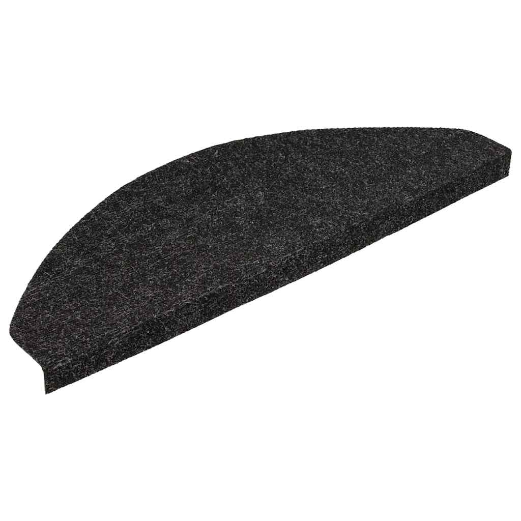 Vidaxl Stair Mats Self -fast 15 st 56x17x3 cm sort sort