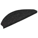 Vidaxl Stair Mats Self -fast 15 st 56x17x3 cm sort sort