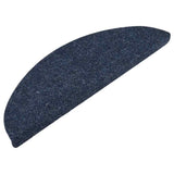 Vidaxl Stair Mats Self -fast 15 st 56x17x3 cm blå
