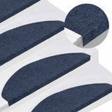 Vidaxl Stair Mats Self -fast 15 ST 65x22,5x3,5 cm blå
