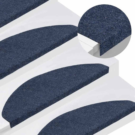 Vidaxl Stair Mats Self -fast 15 ST 65x22,5x3,5 cm blå