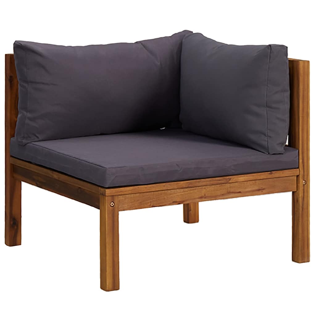 Vidaxl tuinbank 2-zits met kussen massief acaciahout