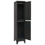 Vidaxl lockerkast 38x45x180 cm staal antracietkleurig