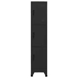 Vidaxl lockerkast 38x45x180 cm staal zwart