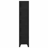 Vidaxl lockerkast 38x40x180 cm staal zwart
