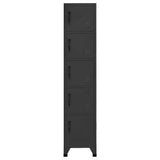 Vidaxl lockerkast 38x40x180 cm staal antracietkleurig