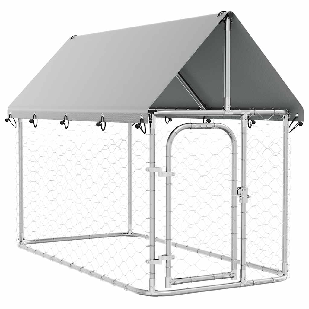 Vidaxl Dog Kennel til udvendig med tag 200x100x150 cm