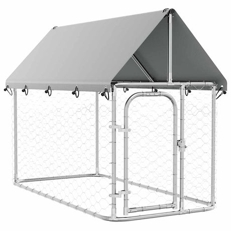 Vidaxl Dog Kennel til udvendig med tag 200x100x150 cm